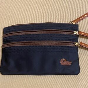 Dooney & Bourke Black and Brown Pouch Bag
